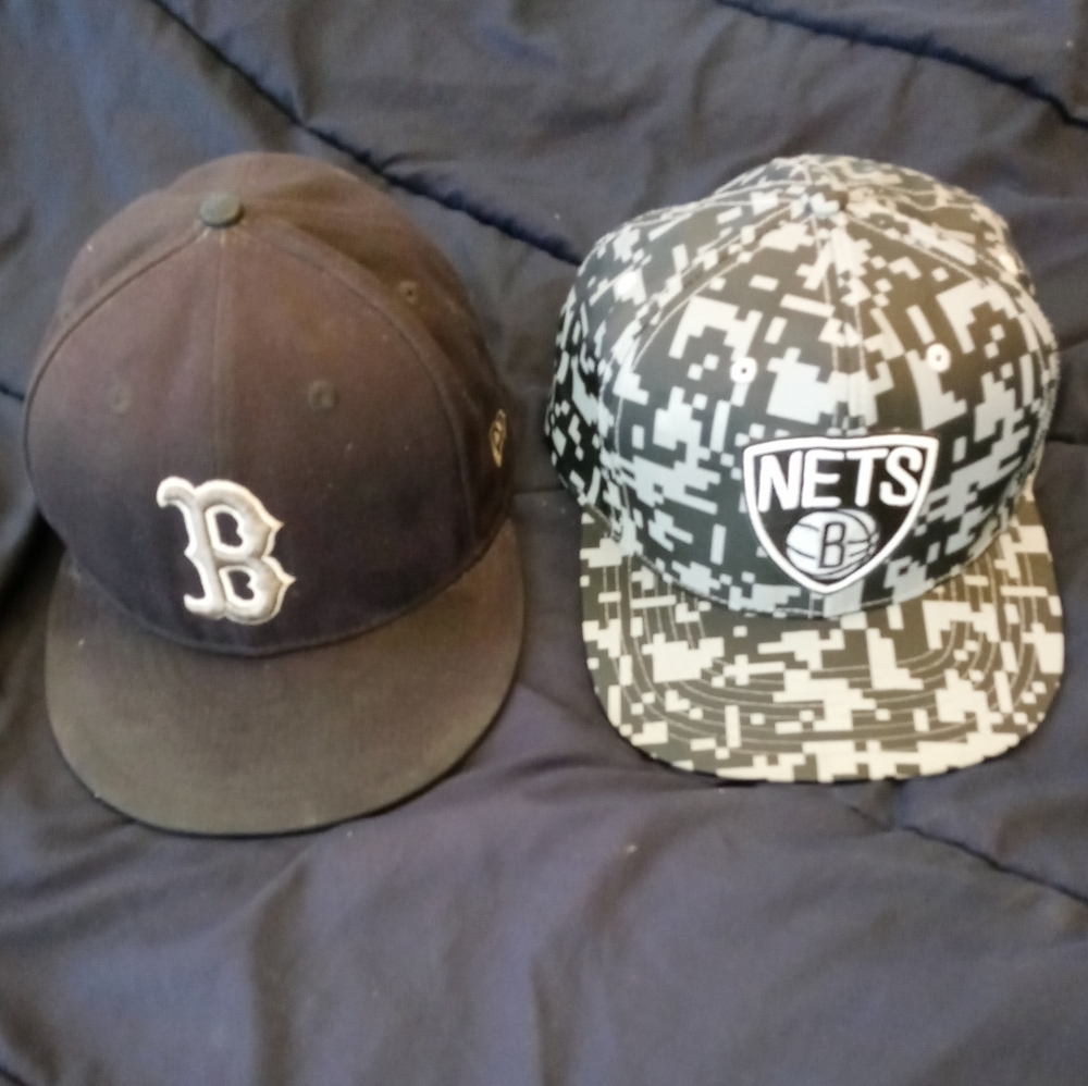 boston fitted and brooklyn snapback